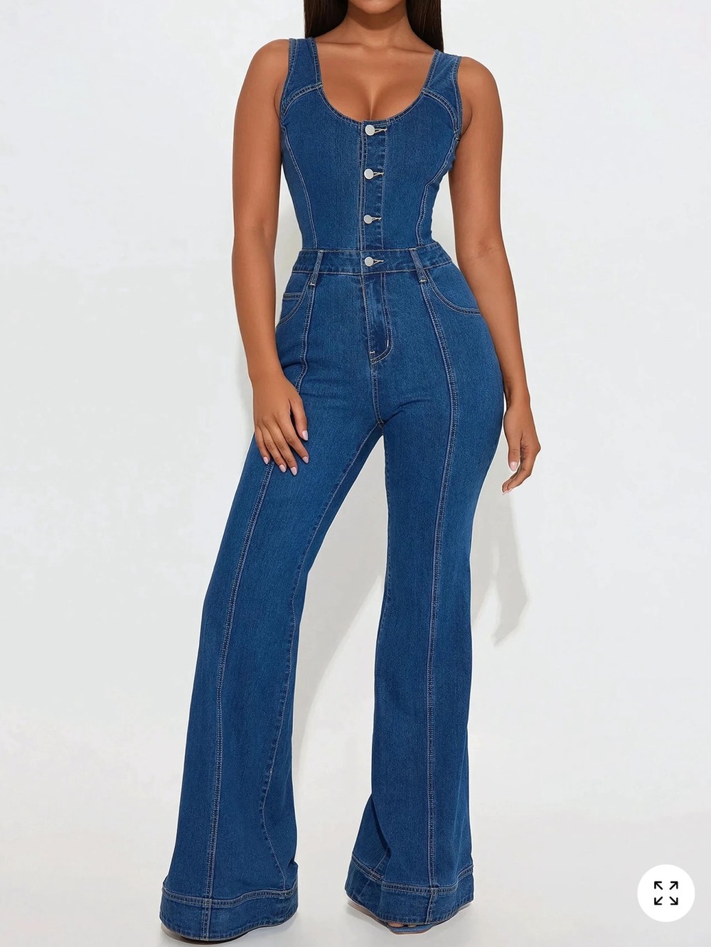 Fashion Nova: Jane Denim Jumpsuit